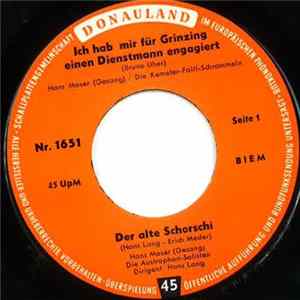 Hans Moser, Paul Hörbiger - Ich Hab Mir Für Grinzing Einen Dienstmann Engagiert mp3