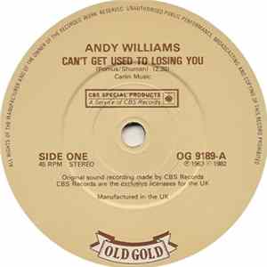Andy Williams - Can't Get Used To Losing You / Can't Take My Eyes Off You mp3
