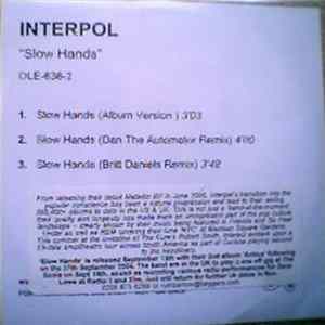 Interpol - Slow Hands mp3