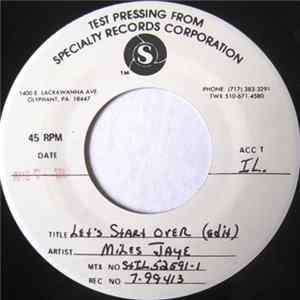 Miles Jaye - Let's Start Love Over / Lazy Love mp3