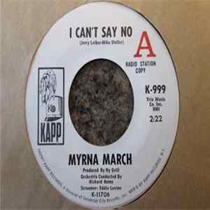Myrna March - I Can't Say No / Undecided mp3
