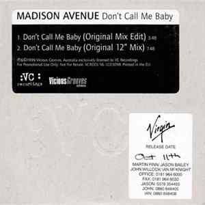 Madison Avenue - Don't Call Me Baby mp3