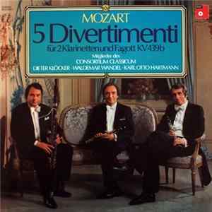 Mozart - 5 Divertimenti Für 2 Klarinetten Und Fagott KV 439b mp3