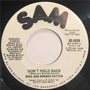 Mike & Brenda Sutton - Don't Hold Back mp3