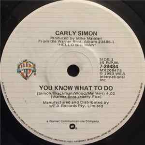 Carly Simon - You Know What To Do mp3