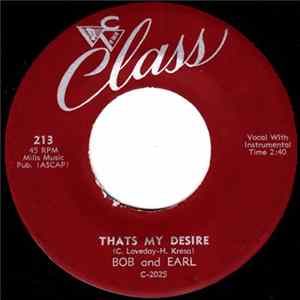 Bob And Earl - That's My Desire / You Made A Boo-Boo mp3
