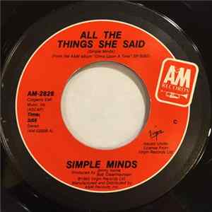 Simple Minds - All The Things She Said mp3