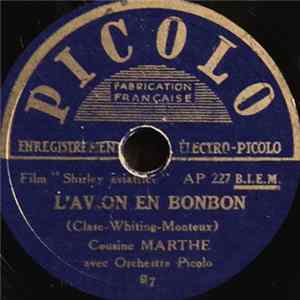 Cousine Marthe avec Orchestre Picolo - L'Avion En Bonbon / Au Bal De La Morue mp3
