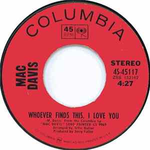 Mac Davis - Whoever Finds This, I Love You mp3