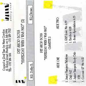 Pet Shop Boys - Yesterday When I Was Mad (Cassette 2) mp3