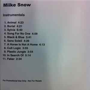 Miike Snow - Miike Snow Instrumentals mp3