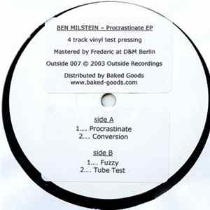 Ben Milstein - Procrastinate mp3