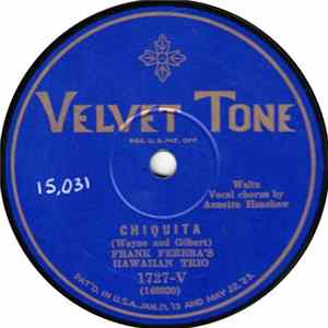 Frank Ferera's Hawaiian Trio - Chiquita / Maui Girl mp3