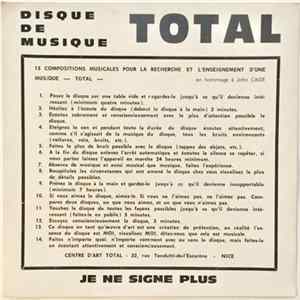 Ben Vautier - Disque de Musique Total. Je ne signe plus mp3