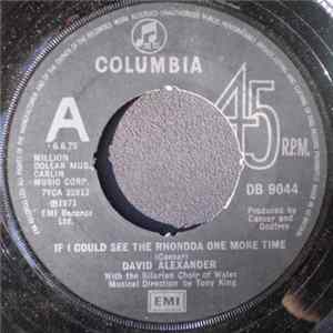 David Alexander - If I Could See The Rhondda One More Time mp3