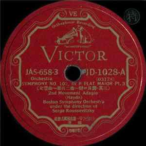 Boston Symphony Orchestra Under The Direction Of Serge Koussevitzky - Symphony No. 102, In B Flat Major mp3