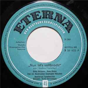 Lortzing, Anny Schlemm, Hans Braun, Bamberger Symphoniker, Victor Reinshagen - Aus Undine: Nun Ist's Vollbracht / So Wisse, Daß In Allen Elementen mp3