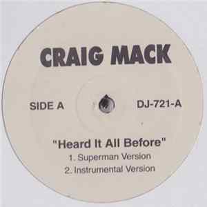 Craig Mack - Heard It All Before / Dat's My Word mp3