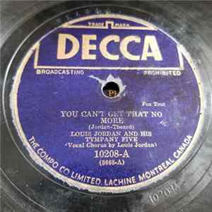Louis Jordan And His Tympany Five - You Can't Get That No More / Mop! Mop! mp3