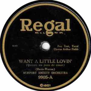 Newport Society Orchestra / Sam Lanin's Dance Orchestra - Want A Little Lovin' / Mighty Blue mp3