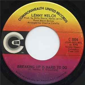 Lenny Welch - Breaking Up Is Hard To Do mp3