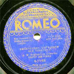 Britt And Ford, Elton Britt - Sweetheart, Let's Grow Old Together mp3