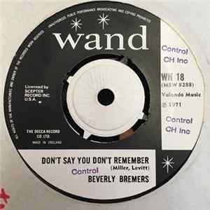 Beverly Bremers - Don't Say You Don't Remember mp3