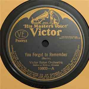Victor Salon Orchestra - You Forgot To Remember / June Brought The Roses mp3