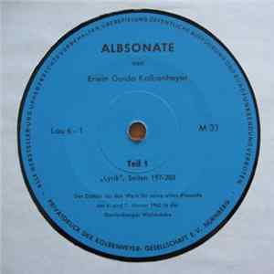 Erwin Guido Kolbenheyer - Albsonate mp3
