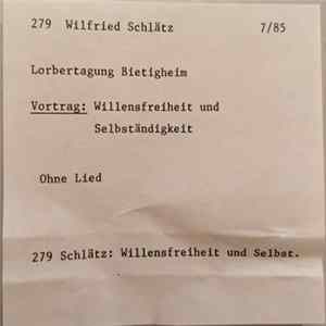 Wilfried Schlätz - Willensfreiheit Und Selbständigkeit mp3