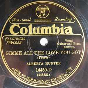 Alberta Hunter - Give Me All The Love You Got / My Particular Man mp3