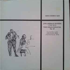 Jan Ladislav Dussek - Paul Kling , Hans Kann - Two Violin Sonatas, Op. 69 mp3