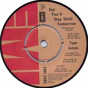 Tom Jones - Say You'll Stay Until Tomorrow mp3