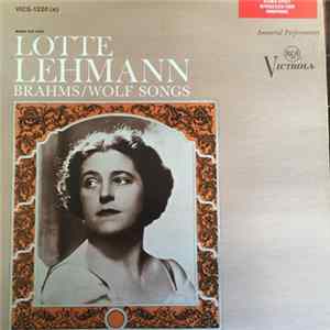 Lotte Lehmann - Brahms/Wolf Songs mp3