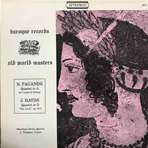 N. Paganini / J. Haydn - Barcelona String Quartet, J. Toledano - Quartet In A For Guitar & Strings / Quartet In D "The Lark", Op. 64/5 mp3