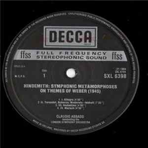 Hindemith / Janáček, London Symphony Orchestra, Claudio Abbado - Symphonic Metamorphoses On Themes Of Weber / Sinfonietta mp3