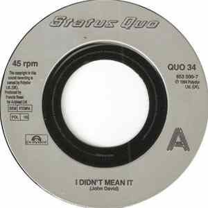 Status Quo - I Didn't Mean It mp3