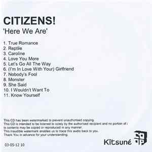 Citizens! - Here We Are mp3