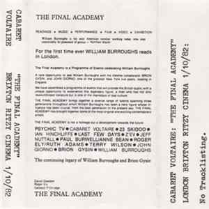 Cabaret Voltaire - The Final Academy, Brixton Ritzy Cinema 1/10/82 mp3