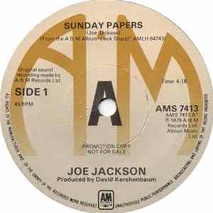 Joe Jackson - Sunday Papers mp3
