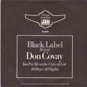 Don Covay - You Put Me On The Critical List / 40 Days & 40 Nights mp3