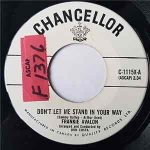 Frankie Avalon - Don't Let Me Stand In Your Way mp3