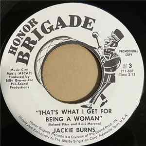 Jackie Burns - That's What I Get For Being A Woman mp3