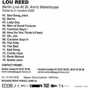 Lou Reed - Berlin: Live At St. Ann's Warehouse mp3
