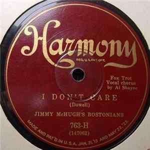 Jimmy McHugh's Bostonians / The Harmonians - I Don't Care / Here's That Party Now In Person mp3