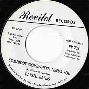 Darrell Banks - Somebody (Somewhere) Needs You / Somebody (Somewhere) Needs You mp3