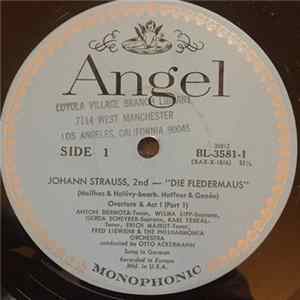 Otto Ackermann, Fred Liewehr, Philharmonia Chorus - Johann Strauss, 2nd - Die Fledermaus mp3