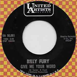 Billy Fury - Give Me Your Word mp3