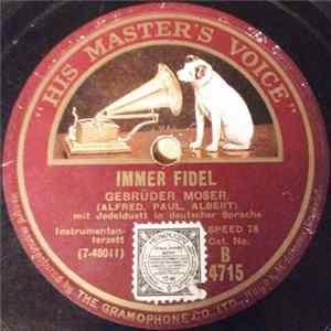 Gebrüder Moser / Alfred Moser - Immer Fidel / Der Einsiedler mp3