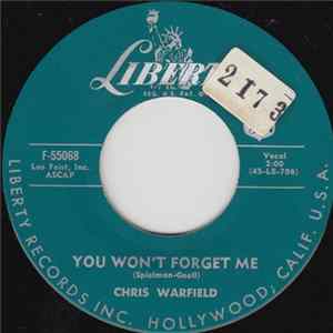 Chris Warfield - You Won't Forget Me mp3